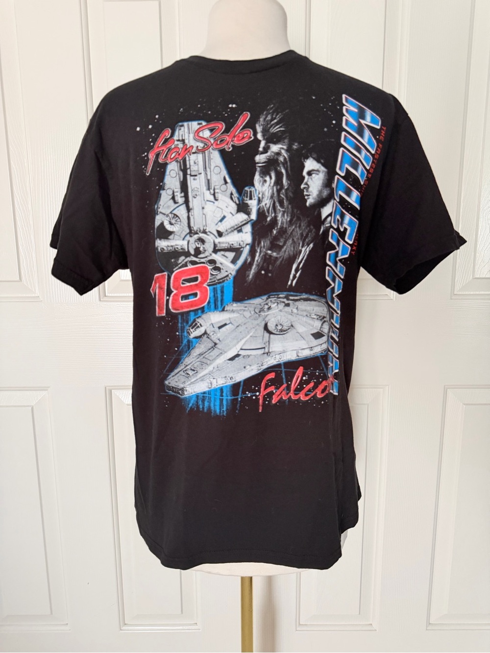 Star Wars Millennium Falcon Han Solo Graphic Tee - Black